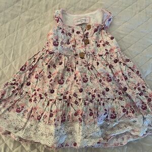 Floral Pink Kids Dress